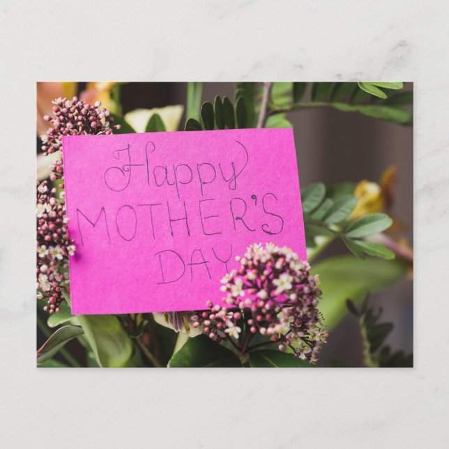 Fröhlicher Muttertag Postkarte (Vorderseite)