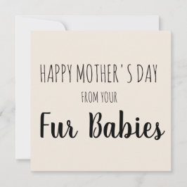 Fröhlicher Muttertag von deinen Babys Feiertagskarte