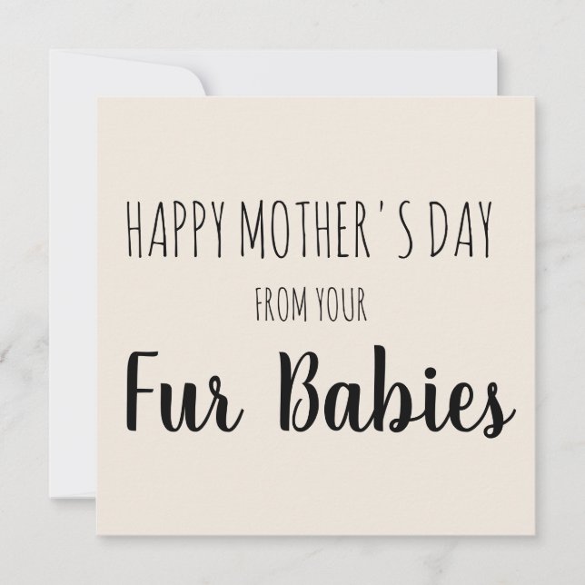 Fröhlicher Muttertag von deinen Babys Feiertagskarte (Vorderseite)