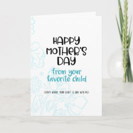 Fröhlicher Muttertag von Ihrem Liebling Karte