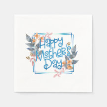 Fröhlicher Muttertagsrahmen | Serviette
