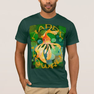 Fröhlicher Nowruz-Goldfisch Fröhliche Erneuerung T-Shirt