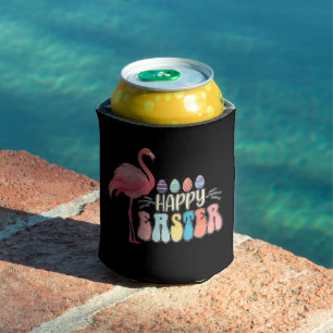 Fröhlicher Oster Flamingo Hase Eier Korb Dosenkühler