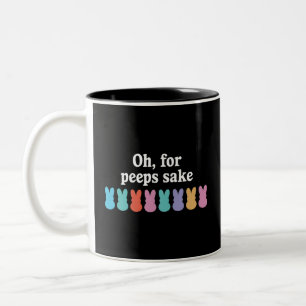 Fröhlicher Osterhase Christlich Religiöser Karneva Zweifarbige Tasse