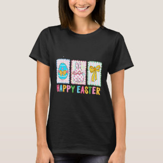 Fröhlicher Osterhase Ei lustig für Kinder Junge Mä T-Shirt