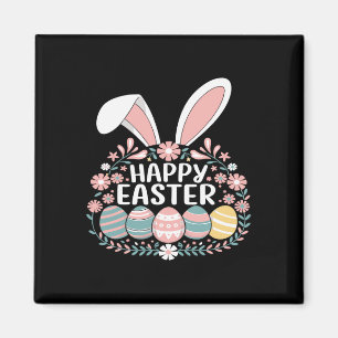 Fröhlicher Osterhase Frühling Osterei Ostern Fraue Magnet