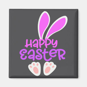Fröhlicher Osterhase Hase Ei-Suche Süße Ohren Mädc Magnet
