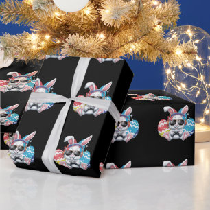 Fröhlicher Osterhase Hase Gaming Gamer Spiele Geschenkpapier