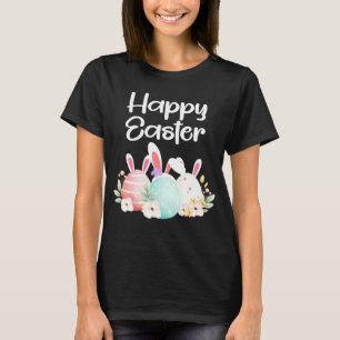 Fröhlicher Osterhase Kaninchen Eier Lustiger Oster T-Shirt