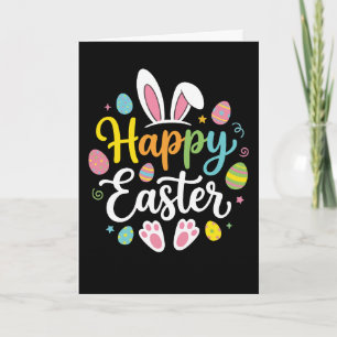 Fröhlicher Osterhase Kaninchen Lustiger Ostertag F Karte