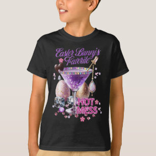 Fröhlicher Osterhase Lieblings-Heißes Chaos Cute M T-Shirt