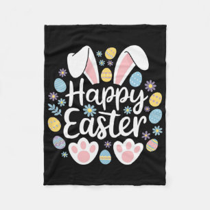 Fröhlicher Osterhase Ostereier Jagd Squad Ostern W Fleecedecke