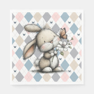 Fröhlicher Osterhase Serviette