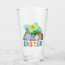 Fröhlicher Ostern Glas
