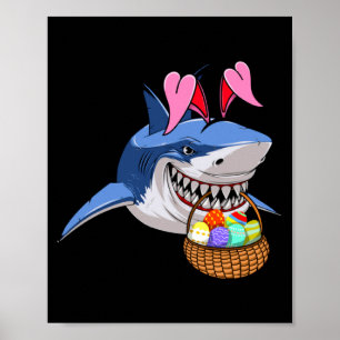 Fröhlicher Osterscharbunny mit Osterkorb Jungen G Poster