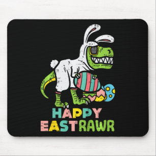 Fröhlicher Ostrawr Trex Osterhase Ei Lustiger Dino Mousepad