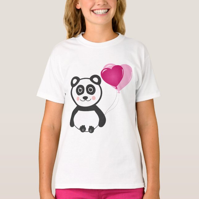 fröhlicher Panda T-Shirt (Vorderseite)