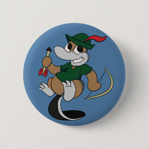 Fröhlicher Platypi Knopf Button