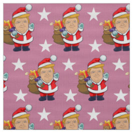 Fröhlicher Präsident Donald Trump Weihnachten Stoff