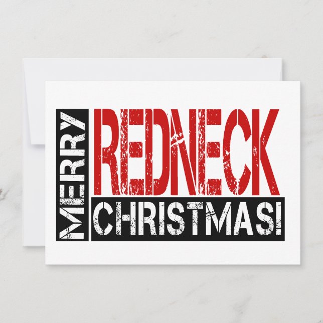 Fröhlicher Redneck Weihnachten!Party Einladung (Vorderseite)