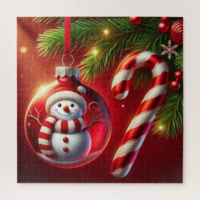 fröhlicher Schneemann (Vertikal)