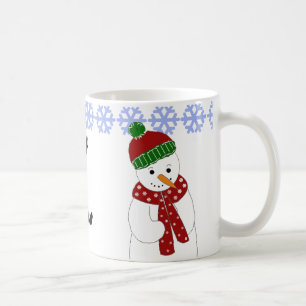 Fröhlicher Schneemann Kaffeetasse
