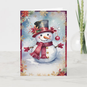 Fröhlicher Schneemann Weihnachten