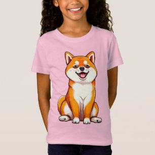 Fröhlicher Shiba-Inu-Hund T-Shirt
