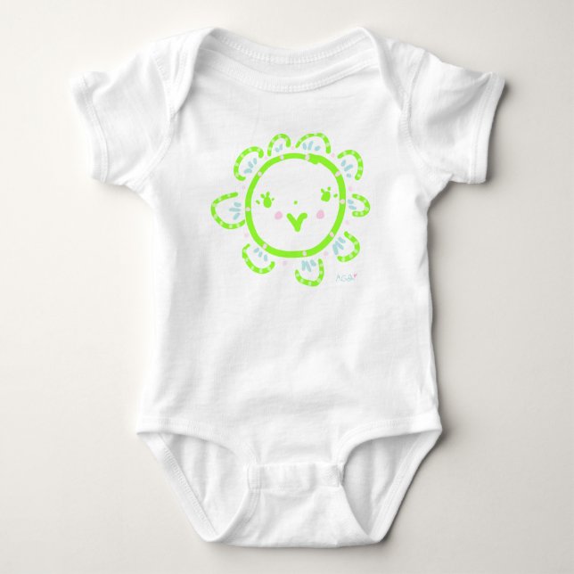 fröhlicher Tag Baby Strampler (Vorderseite)