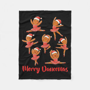 Fröhlicher Tanzenmas Balletttänzer Lebkuchen Lehre Fleecedecke