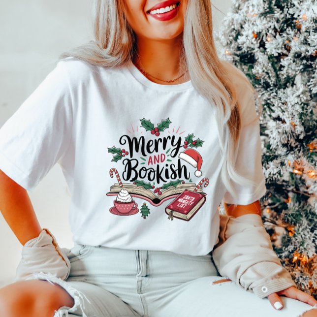 Fröhlicher und buchhaltiger Weihnachtsfest-T - Shi T-Shirt (Von Creator hochgeladen)