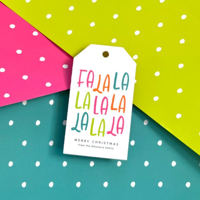 Fröhlicher und fröhlicher personalisierter Weihnac Geschenkanhänger (Von Creator hochgeladen)