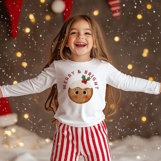 Fröhlicher und heller Kawaii Weihnachtspudding