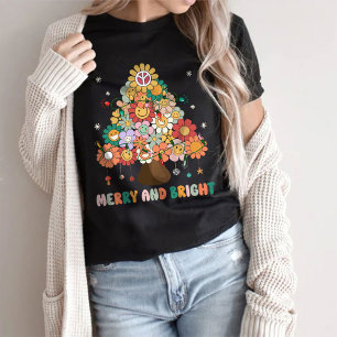 Fröhlicher und heller Weihnachts-T - Shirt