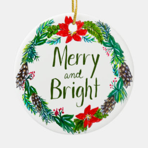 Fröhlicher und heller Weihnachtsschmuck