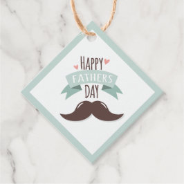 Fröhlicher Vater - Schnurrbart Geschenkanhänger