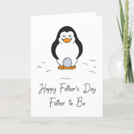 Fröhlicher Vater Vater zu sein, Pinguin Ei Spaß Karte