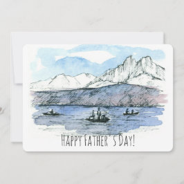 Fröhlicher Vatertag Angeln Liebe Vater Karte