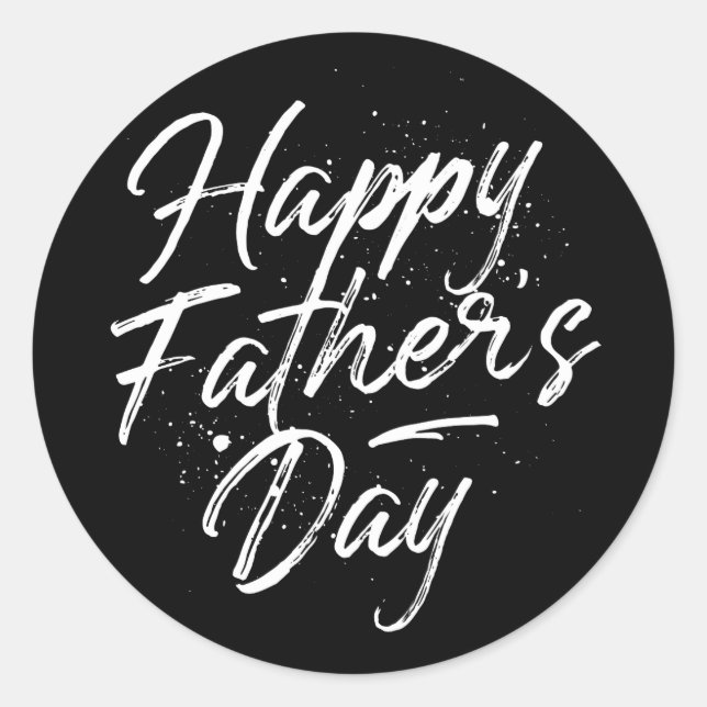 Fröhlicher Vatertag / Aufkleber (Vorderseite)