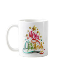 Fröhlicher Weihnachten Mehrfarbige Tasse