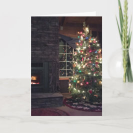 Fröhlicher Weihnachtsbaum Feiertagskarte