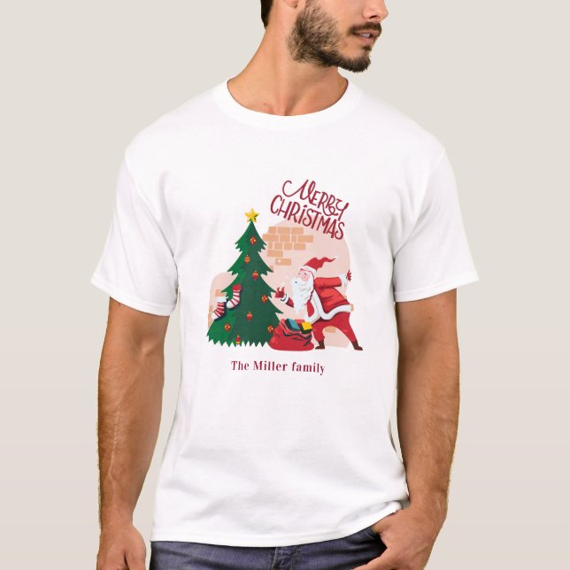 fröhlicher Weihnachtsfeiertag T-Shirt (Vorderseite)