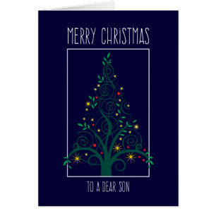 Fröhlicher Weihnachtsmann, farbenfrohe Wirbel