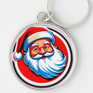 Fröhlicher Weihnachtsmann-Gruß Schlüsselanhänger