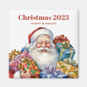 Fröhlicher Weihnachtsmann Klassisches Weihnachten Magnet