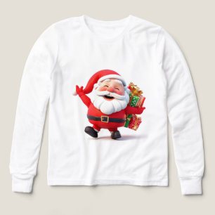 Fröhlicher Weihnachtsmann mit festlichen Geschenke