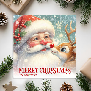 Fröhlicher Weihnachtsmann Rudolph Personalisiertes