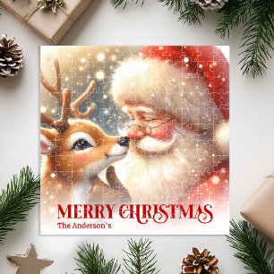 Fröhlicher Weihnachtsmann Rudolph Personalisiertes