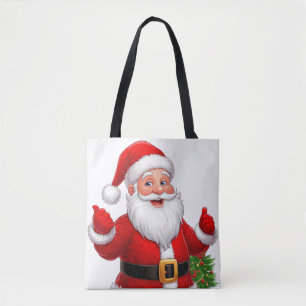 Fröhlicher Weihnachtsmann Tasche