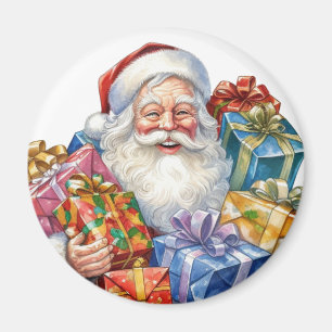 Fröhlicher Weihnachtsmann Traditionelles Weihnacht Magnet